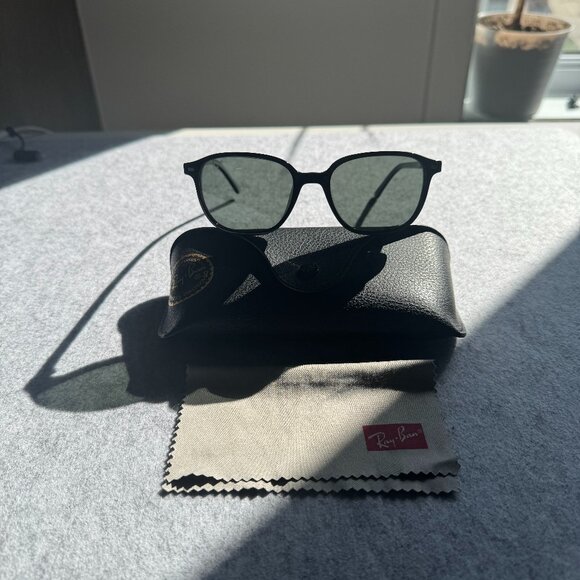 Ray-Ban Leonard Sunglasses RB2193 Polarized Polished Black - Picture 1 of 10